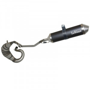 Pot d'&eacute;chappement Leovince XFIGHT BLACK Derbi Senda SM DRD / SMT RCR 2003➔ 2005 (Passage Haut A Gauche)