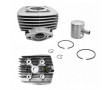 Haut Moteur Peugeot 103 &agrave; Bride Complet + Piston 2 Seg + Culasse (Alu 3T Type Origine)