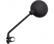 RETROVISEUR CYCLO UNIVERSEL ROND Noir A COLLIER