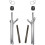 Fourreau de Fourche Cyclo MBK 51 SWING GRIS Complet Adaptable Origine (La Paire)