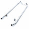 Barre de Carter Repose Pied Adaptable Peugeot 103 MVL SP Chrom&eacute; - La Paire