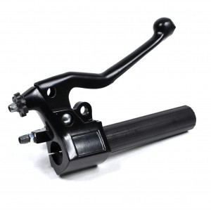 Poign&eacute;e de Gaz MBK 51 Super / 41 / Motob&eacute;cane 88 M11 M16 + Levier Noir Type Origine OEM 24379