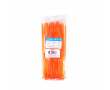 Collier de Serrage Rilsan 2,5x200mm Plastique Orange Fluo (Vendu par 100)