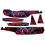 Kit D&eacute;co MBK 51 Hard Rock 1994 Noir Rouge Burning Red Complet (Sticker Reproduction)
