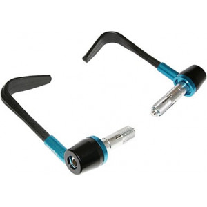 Protection Levier Moto Polini Racing Mini GP Alu + Nylon Bleu 18-20mm - Paire