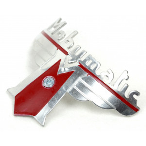 Monogramme R&eacute;servoir Logo "Mobymatic" Courb&eacute; + vis Mobylette Motoconfort AU AV 36 37 47