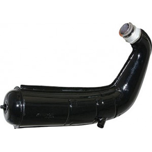 Pot d'&eacute;chappement Noir Mobylette Motob&eacute;cane 88 89 Boudin Sortie Lat&eacute;rale D&eacute;montable