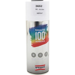 Bombe Peinture Carrosserie Acrylique Noir Mat Spray 400 ml - Arexons