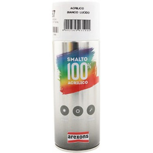 Bombe Peinture Carrosserie Acrylique Blanc Brillant Spray 400 ml - Arexons