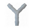Raccord Durite en Y &Oslash; 6mm pour Essence, Huile, Air, eau (int 3mm / 21x31 / Plastique Blanc)