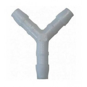 Raccord Durite en Y &Oslash; 10mm pour Essence, Huile, Air, eau (int 6.5mm / 40x64)