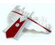 Monogramme R&eacute;servoir Logo "Mobylette" Courb&eacute; + vis Mobylette Motoconfort AU AV 33 34 54