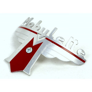 Monogramme R&eacute;servoir Logo "Mobylette" Courb&eacute; + vis Mobylette Motoconfort AU AV 33 34 54