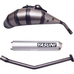 Pot d'&eacute;chappement Yasuni Cross HM Derbi DRD Racing / X-Race / X-Treme / Senda/SMT/RCR - Alu Passage Haut