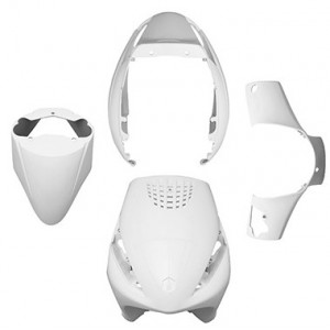 Kit Carrosserie Piaggio Zip AC 2000➔ Blanc (Pack Complet 4 Pi&egrave;ces)