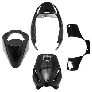 Kit Carrosserie Piaggio Zip AC 2000➔ Noir (Pack Complet 4 Pi&egrave;ces)