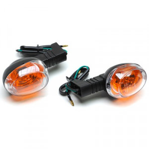 Clignotant Scooter MBK Booster Bw's 2004➔ Arri&egrave;re Transparent Noir - Homologu&eacute; la Paire