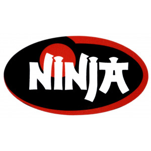 Autocollant Sticker Logo Ninja Ovale L85mm
