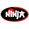Autocollant Sticker Logo Ninja Ovale L85mm