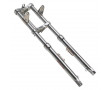 Fourche EBR MBK 51 / Peugeot 103 Chrom&eacute; &Oslash;30mm T&eacute;lescopique (Frein Tambour)