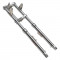 Fourche EBR MBK 51 / Peugeot 103 Chrom&eacute; &Oslash;30mm T&eacute;lescopique (Frein Tambour)