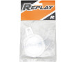 Porte Vignette Assurance Replay Plastique Chrome