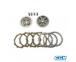 Noix Embrayage M&eacute;caboite Top Perf Minarelli AM6 (Tambour+Disques+Ressort+Flasque Pression)