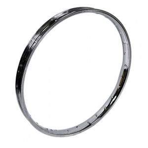 Jante 17" 1.20 x17 Rigida FS 38 Nue Chrome Cyclo Peugeot MBK Motob&eacute;cane (Cerclage ext) 28 Rayons