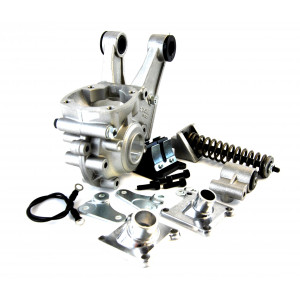 Carter Moteur Polini Peugeot 103 Support Int&eacute;gr&eacute; Pack Complet + Ressort + Clapet et Pipe 15/19