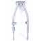 Bras Oscillant Peugeot 103 Vogue VS2 / MVL Acier Gris Court Origine - OEM