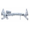 Bras Oscillant Peugeot 103 Vogue VS2 / MVL Acier Gris Court Origine - OEM