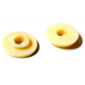 Rondelle Plastique Cr&egrave;me Vis de Capotage Moteur MBK 51 Motob&eacute;cane &Oslash; 5.7x&Oslash; 7.9x15.1