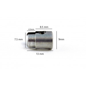 Barillet fendu 9x13 / But&eacute;e de Cable Boule Poire Levier de Frein Domino