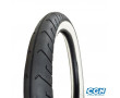 Pneu Cyclo 16 Pouces 2-3/4x16 2.75-16 Mitas MC2 TL/TT 46J Reinf 100Kmh - Flanc Blanc (Route Sport)