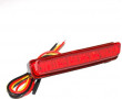 Feu Arri&egrave;re Universel Replay A Leds Barette Rouge avec Stop (6 leds Rouges) - Homologu&eacute;