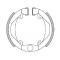 Machoire Frein Cyclo 80x18 Polini AV / AR Peugeot 103 SP 104 MBK 51 41 type Leleu - Paire