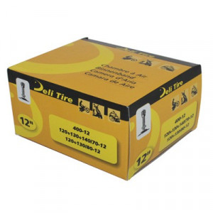 Chambre &agrave; Air 12 Pouces 4.00x12 - 120-70x12 a 140-70x12 - 120-80x12 a 130-80x12 Deli Tire Valve TR4