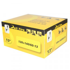 Chambre &agrave; Air 13 Pouces 130-60x13 a 140-60x13 Deli Tire Valve Coud&eacute;e 90&deg;