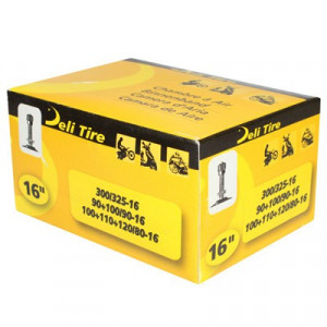 Chambre &agrave; Air 16 Pouces 3.00 a 3.25x16 - 90-90x16 - 100-90x16 - 100-80x16 a 120-80x16 Deli Tire Valve TR4