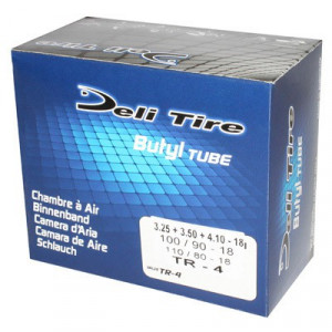 Chambre &agrave; Air 18 Pouces 3.25 a 4.10x18 - 100-90x18 - 110-80x18 Deli Tire Valve TR4