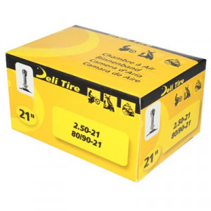 Chambre &agrave; Air 21 Pouces 2.50x21 - 80-90x21 Deli Tire Valve TR4