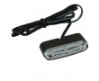 Eclairage de Plaque Immatriculation Replay A Leds Mini Transparent-Noir avec Equerre de Fixation (3 leds Blanches) - Homologu&eacute;