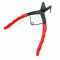 Pince a Circlips Coudée a 90° Longue - Clip Intérieur Profonds Becs Longs 50mm