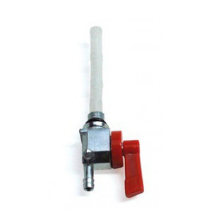 Robinet Essence Peugeot 101 102 103 SP MV MVL Vogue RCX 104 105 - R&eacute;servoir 3.7L (M10X100) Rouge Avec Indic. - Sortie &Oslash; 6mm