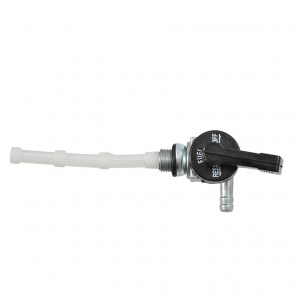 Robinet Essence MBK 51 Magnum Club &Oslash; 10x100 Noir Alu Sortie Cot&eacute; Type Origine