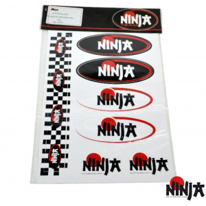 Autocollant Ninja Team Planche D&eacute;cors n&deg; 5 Cyclo 7 Stickers NOS