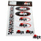 Autocollant Ninja Team Planche D&eacute;cors n&deg; 5 Cyclo 7 Stickers NOS