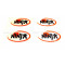 Autocollant Ninja Patch Relief Fond Transparent (X4)