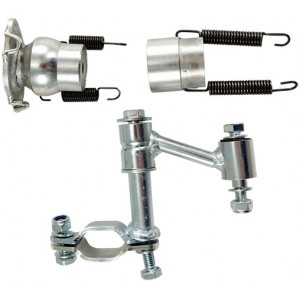 Rotule de Pot Doppler ER1 Peugeot 103 SP / MVL + Kit de Fixation Bras Rond (Biellette + Patte)