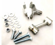 Biellette de Pot Doppler Compl&egrave;te Peugeot 103 / Motob&eacute;cane Bras Rond / Ovale - Patte de Fixation (Ent. 65mm)